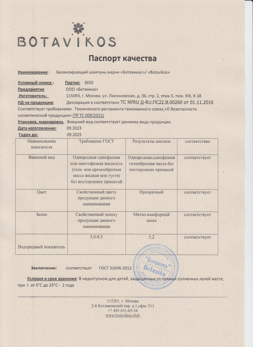 Паспорт №092023